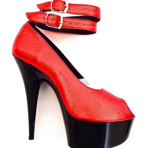 GASOLINE GLAMOUR RUSSIAN WAR PEEPTOE PUMPS